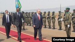 Benjamin Netanyahu est arrivé au Rwanda le 6 juillet 2016.