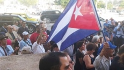 اعتراض کنندگان در کیوبا. 