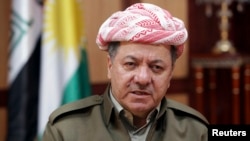 Kurdish Regional Government President Masoud Barzani smiles during an interview with Reuters in Arbil, about 350 km (220 miles) north of Baghdad, Iraq, June 2, 2013. 