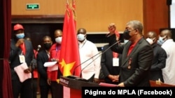 João Lourenço, presidente do MPLA na abertura do VIII Congresso em Luanda, 9 de Dezembro de 2021