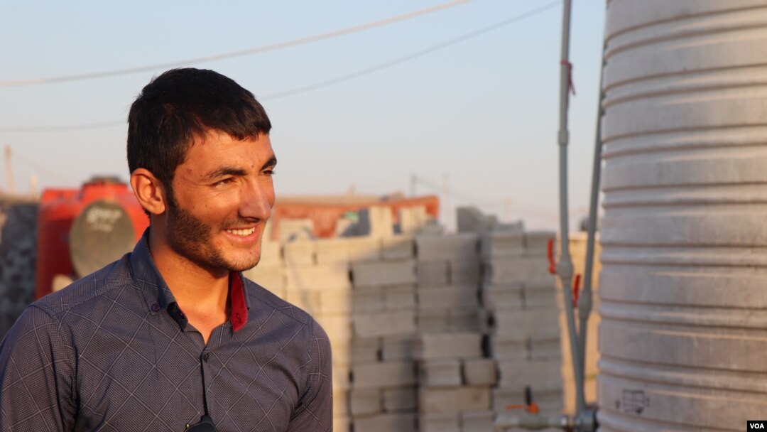 Daoud, 19, was kidnapped when he was 15-years-old and forced to fight with IS before he was rescued in August, pictured on Sept. 29, 2019 in Khanke, Kurdistan Region, Iraq. (Heather Murdock/VOA)