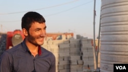Daoud, 19, was kidnapped when he was 15-years-old and forced to fight with IS before he was rescued in August, pictured on Sept. 29, 2019 in Khanke, Kurdistan Region, Iraq. (Heather Murdock/VOA)