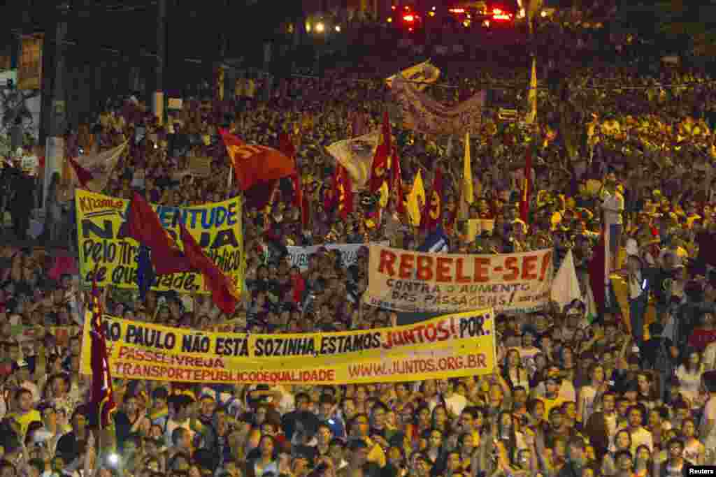 Protesto em Belém, Pará, Brasil.