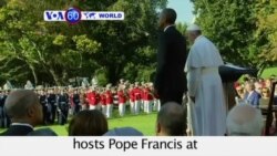 VOA60 World - President Obama hosts Pope Francis at the White House - September 15, 2015