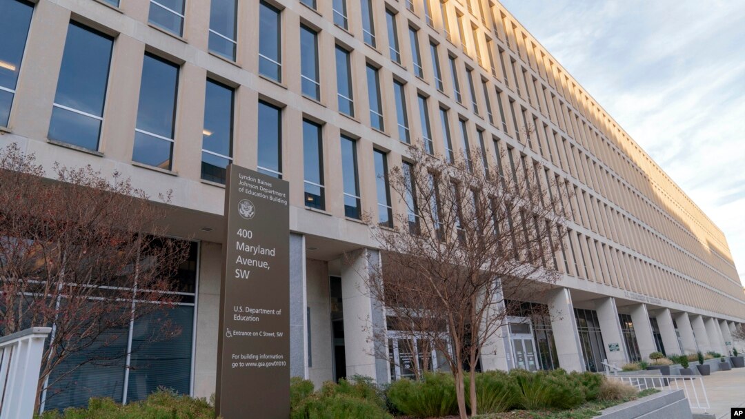 FILE - The U.S. Department of Education building is seen in Washington, Nov. 18, 2024. 