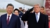 Президент США Дональд Трамп и председатель КНР Си Цзиньпин на авиабазе Эндрюс. 23 сентября 2026 года. Reuters. 