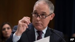 "Yo no estaría de acuerdo en que (el dióxido de carbono) es una de las principales causas del calentamiento global que vemos", dijo el administrador de la Agencia de Protección Ambiental, Scott Pruitt.