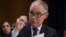 FILE - Scott Pruitt testifies on Capitol Hill in Washington at the hearing to confirm his nomination as Environmental Protection Agency administrator, Jan. 18, 2017.
