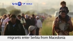 VOA60 World - Over one thousand mainly Syrian migrants enter Serbia from Macedonia - August 24, 2015
