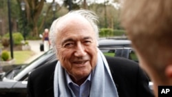 Sepp Blatter, président démissionnaire suspendu de la Fifa