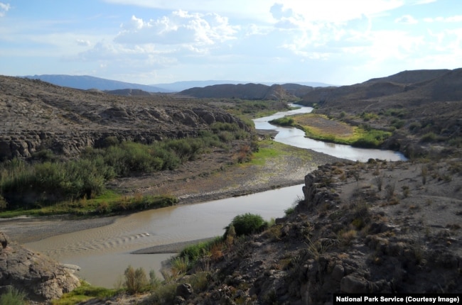 The Rio Grande river in Big Bend National Park