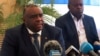 Jean-Pierre Bemba, chef du Mouvement pour la libération du Congo (MLC) lors d’une conférence de presse à Kinshasa, en République démocratique du Congo, le 3 août 2018.