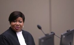 FILE - Public Prosecutor Fatou Bensouda attends a trial at the International Criminal Court in the Hague, the Netherlands, July 8, 2019.