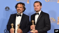 Alejandro Gonzalez Iñárritu et Leonardo DiCaprio