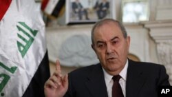 아야드 알라위 이라크 부통령.