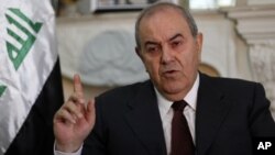 Wakil Presiden Irak Ayad Allawi (foto: dok).