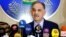 FILE - Saleh Mutlaq, who then was Iraq's deputy prime minister, speaks at a press conference in Baghdad, Dec. 17, 2014.