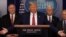 Tổng thống Donald Trump họp báo hàng ngày về covid-19.