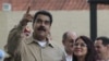 El presidente Nicolás Maduro y su esposa Cilia Flores en Puerto Ordaz, Venezuela. Agosto 11, 2016.