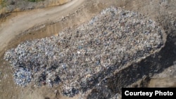 A pile of trash is seen in Bar Elias, Lebanon, May 17, 2017. (Photo courtesy of Human Rights Watch)