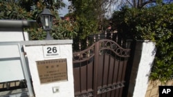 An external view of the North Korean embassy in Rome, Jan. 3, 2018. North Korea's acting ambassador to Italy, Jo Song Gil, went into hiding with his wife in November, South Korea's spy agency told lawmakers in Seoul Thursday.