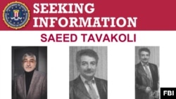 تصاویر سعید توکلی در اطلاعیه اف‌بی‌آی