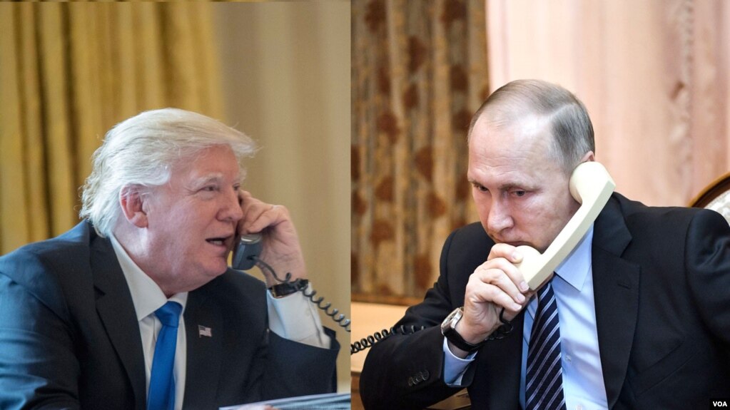 Bisedë telefonike mes presidentëve Trump dhe Putin