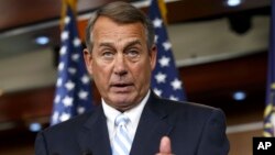 Ketua DPR AS dari Partai Republik John Boehner mengecam langkah partai Demokrat di Senat AS soal RUU Imigrasi (foto: dok).