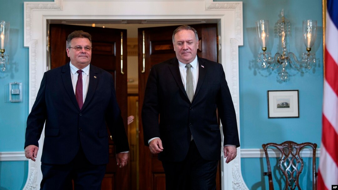 Линас Линкявичюс и Майк Помпео
