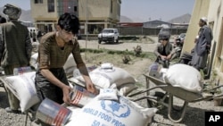 Afghanistan humanitarian supplies 