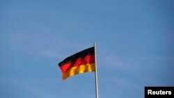 Le drapeau allemand, à Berlin, le 2 novembre 2014.