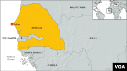 塞內加爾位置圖