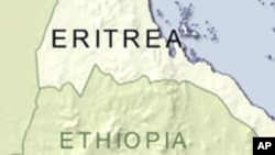 Map of Eritrea and Ethiopia