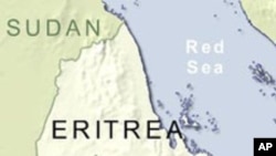 Map of Eritrea and Ethiopia