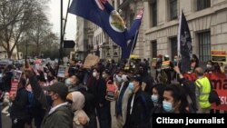 protest in London