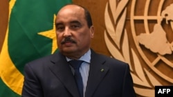 Mohamed Ould Abdel Aziz, président sortant de la Mauritanie, aux Nations Unies à New York, le 18 septembre 2017.