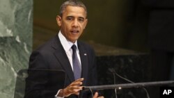 President Barack Obama speaks during the 67th session of the General Assembly at United Nations headquarters, Tuesday, Sept. 25, 2012. 