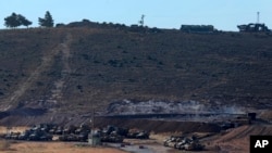 Турецкое бронетанковое подразделение в провинции Идлиб 
