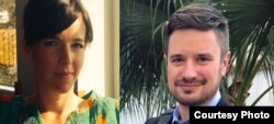 Les experts de l'ONU Zaida Catalan et Michael Sharp, disparus dans le Kasaï le 12 mars 2017 et retrouvé mort le 27 mars.