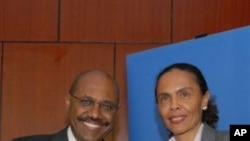 MCC CEO Daniel Yohannes with The Honorable Cristina Duarte, Minister of Finance, Republic of Cape Verde.