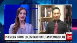 VOA Live Report untuk CNN Indonesia: Presiden Trump Lolos dari Tuntutan Pemakzulan