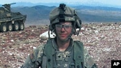 US Army Spc. Adam Winfield while on duty in Afghanistan (file photo)