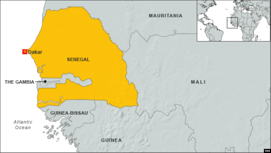 Map of Senegal