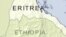 Map of Eritrea and Ethiopia