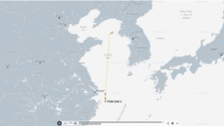 18일 중국 저장성 닝보-저우산 해역에서 봄산3호가 남하하는 모습이 포착됐다. 자료=MarineTraffic