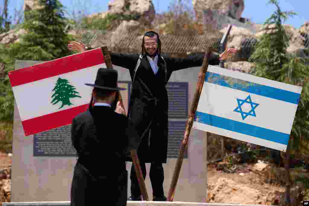 آبدۀ یادبود لبنان-اسراییل در یک ساحۀ مرزی در شمال اسراییل