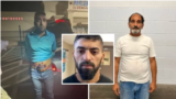 ریبوار کریمی (وسط) عضو تک‌تیرانداز ارتش جمهوری اسلامی، بهزاد سپهریان بهاری‌نژاد (چپ)‌ و بهمن علیزاده اسفستانی (راست)- منبع عکس: وزارت امنیت داخلی آمریکا