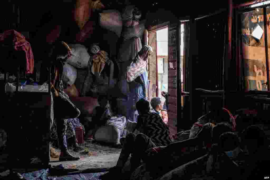 Internally displaced people take refuge at a temporary shelter in Debre Berhan, Ethiopia.&#160;More than 100 civilians died in a recent flare-up of violence in the town of Ataye that also saw the assailants torch more than 1,500 buildings.&#160;