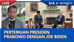 Laporan VOA untuk Metro TV: Pertemuan Presiden Prabowo dengan Joe Biden 