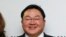 In this April 23, 2015 file photo, Jho Low, Director of the Jynwel Foundation, poses at the launch of the Global Daily website in Washington, D.C. The Justice Department on Thursday, Nov. 1, 2018, charged the fugitive Malaysian financier.